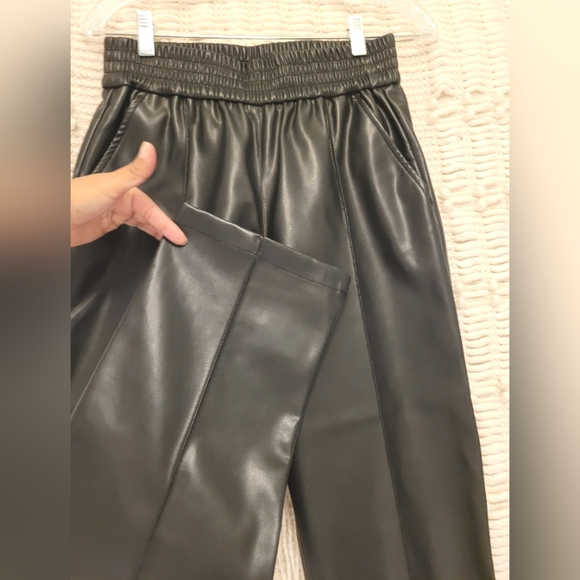 H&M leather joggers - NWOT - Picture 2 of 4